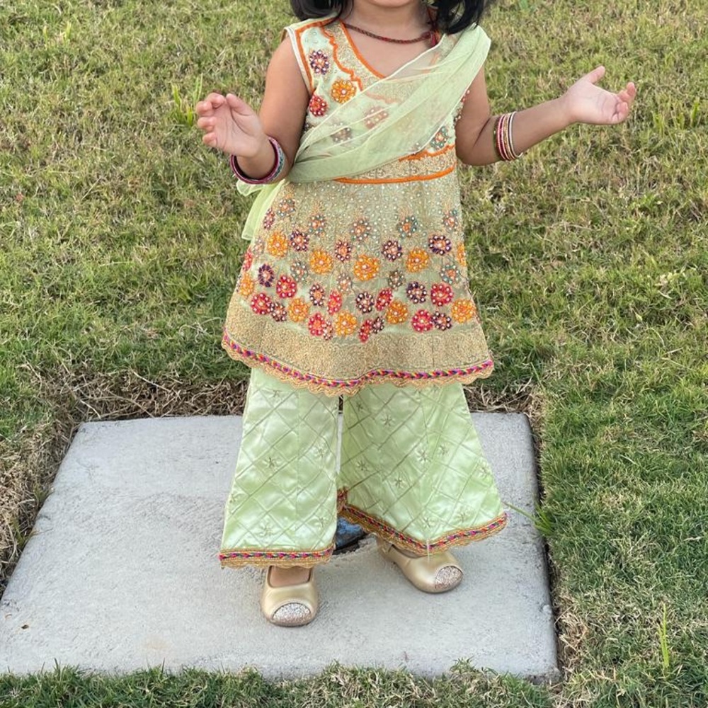 Mint Green Outfit (2T) wore once in wedding